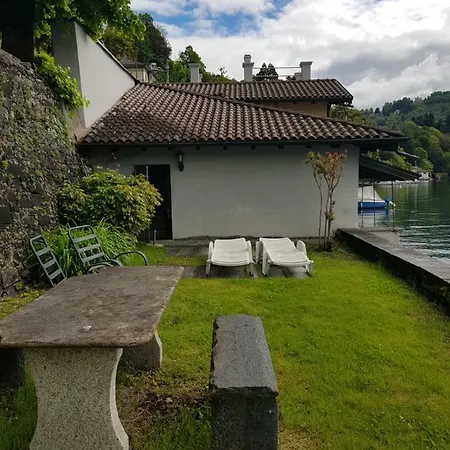 Lake View Cottage Beach Orta San Giulio Exterior photo